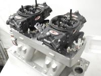 Alkydigger's Small Block Chevy 23 Degree Tunnel Ram Custom Built with 500 cfm ATM GAS Carbs